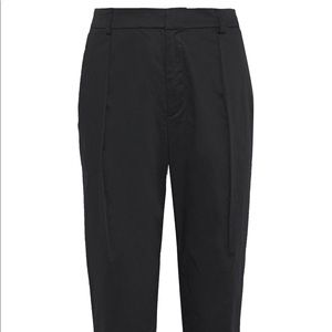 Alice + Olivia black high-waisted pleated trousers